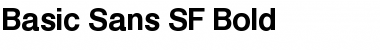 Basic Sans SF Bold Font