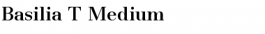 Basilia T Regular Font