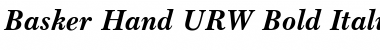 Baskerville Handcut Bold Italic Font