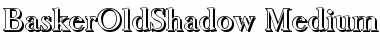 BaskerOldShadow-Medium Regular Font