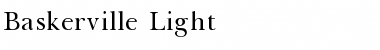 Baskerville Light Font