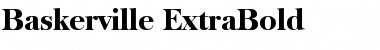 Baskerville-ExtraBold Regular Font