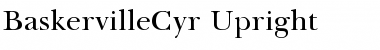 BaskervilleCyr Font