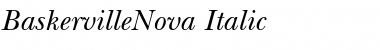 BaskervilleNova Italic Font