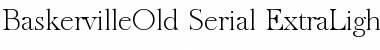 BaskervilleOld-Serial-ExtraLig Font