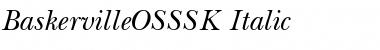 BaskervilleOSSSK Italic Font