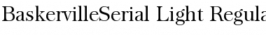 BaskervilleSerial-Light Font