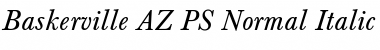 Baskerville_A.Z_PS Normal-Italic