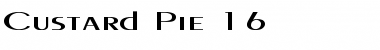 Custard Pie 16 Font