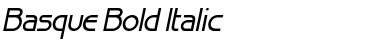 Basque Bold Italic Font