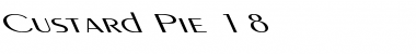 Custard Pie 18 Regular Font