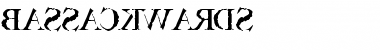 Bassackwards Regular Font