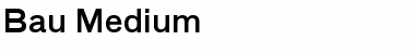 Bau-Medium Font