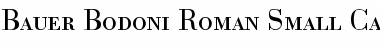 Download BauerBodoni RomanSC Font