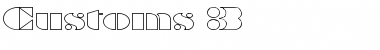 Customs 3 Font