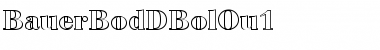 BauerBodDBolOu1 Regular Font