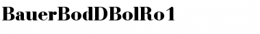 BauerBodDBolRo1 Regular Font
