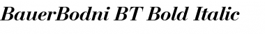 BauerBodni BT Bold Italic Font