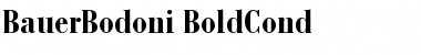 BauerBodoni BoldCond Font