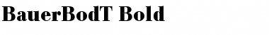 BauerBodT Bold Font