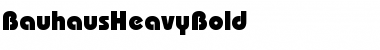 BauhausHeavyBold Regular Font