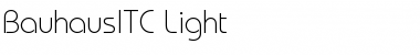 BauhausITC Light Font