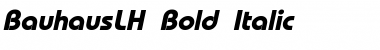 BauhausLH Bold Italic Font