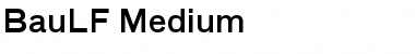 BauLF-Medium Font