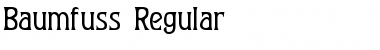 Baumfuss Regular Font