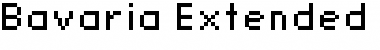 Bavaria Extended Regular Font