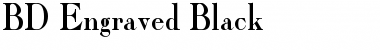 BD Engraved Black Normal Font