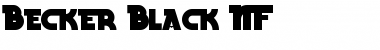 Becker Black NF Font