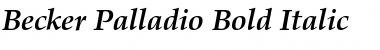 Becker Palladio Bold Italic