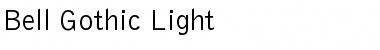 Bell Gothic Light Regular Font