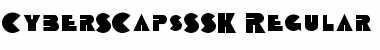 CyberSCapsSSK Regular Font