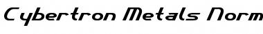 Cybertron Metals Normal Font