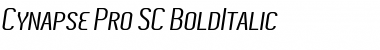 Cynapse Pro SC BoldItalic Font