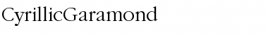 CyrillicGaramond Normal Font