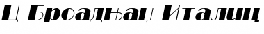 C_Broadway Italic Font