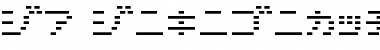 D3 DigiBitMapism Katakana Thin Font