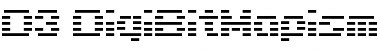 D3 DigiBitMapism type A wide Font