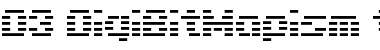 D3 DigiBitMapism type A Font