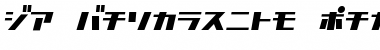 D3 Factorism Katakana Italic Font