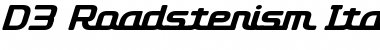 Download D3 Roadsterism Italic Font
