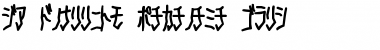 D3 Skullism Katakana Bold Font