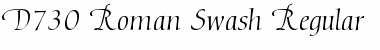 D730-Roman-Swash Font