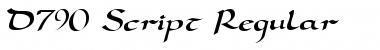 D790-Script Font