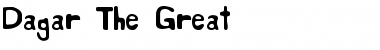 Dagar The Great Regular Font