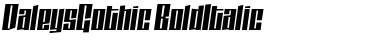 DaleysGothic Italic Font