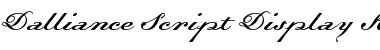 Dalliance Script Display Italic Font